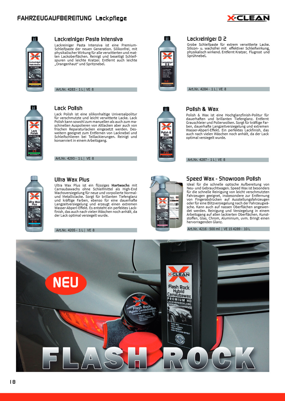 FB-Katalog - XClean - Carwash & Pflege